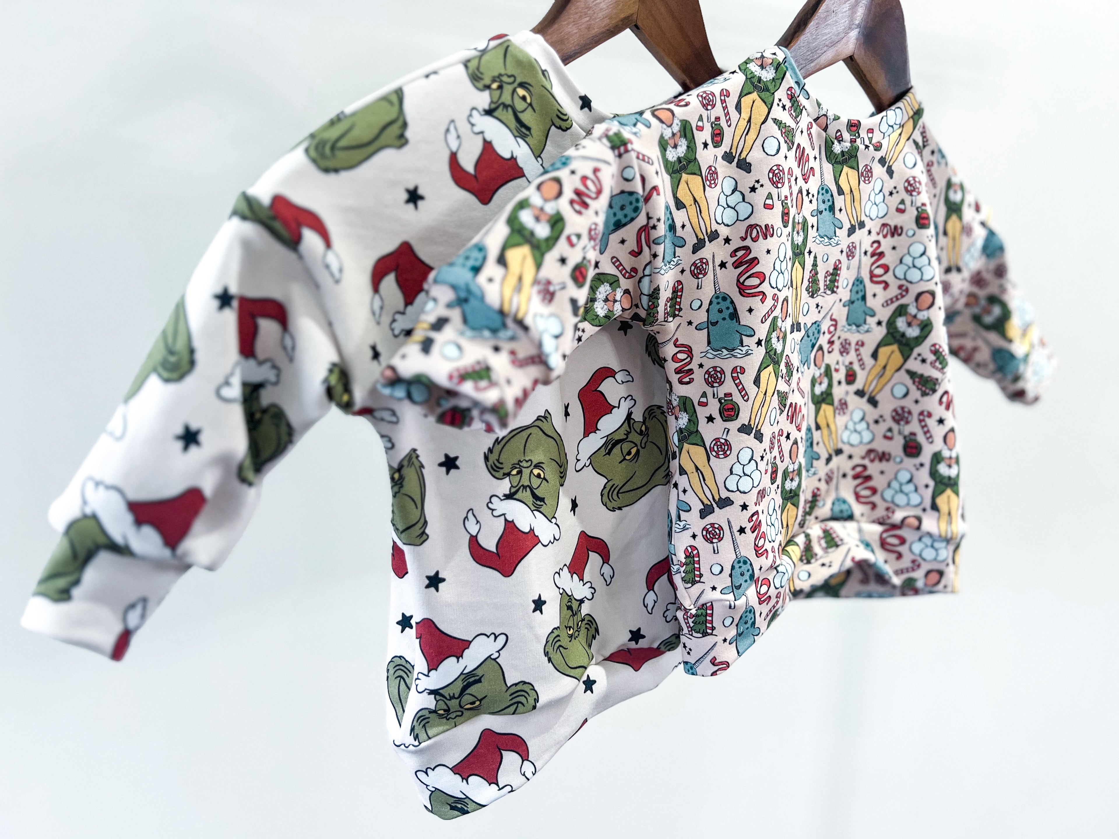 toddler and infant christmas shirts - all over print