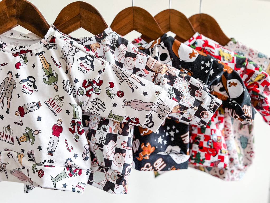 Custom toddler and infant shirts hanging